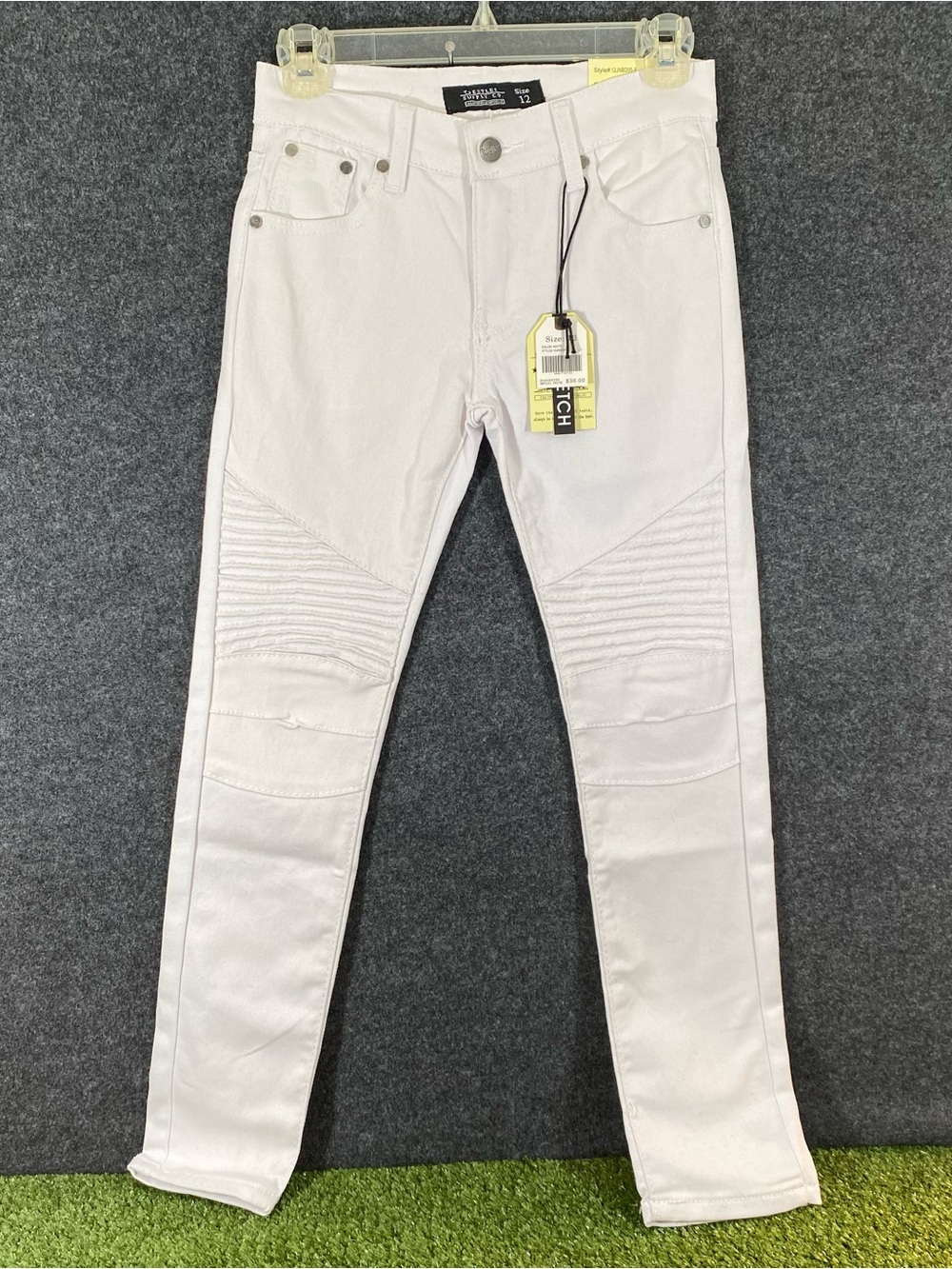 Trestles Supply Co. California Republic White Skinny Jeans Boys Size 12 NWT